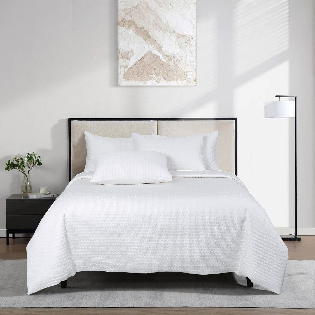 White Quilted