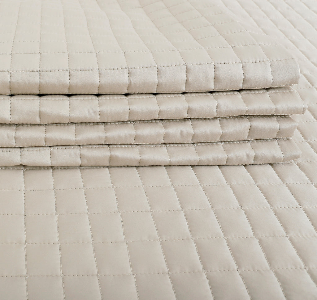 Beige Quilted
