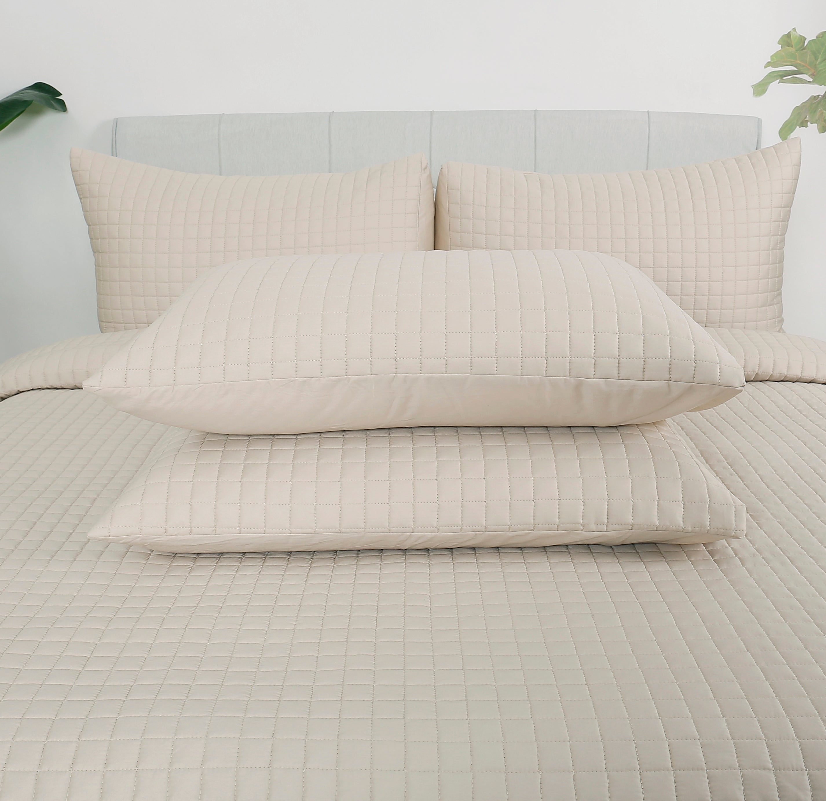Beige Quilted Secondary image
