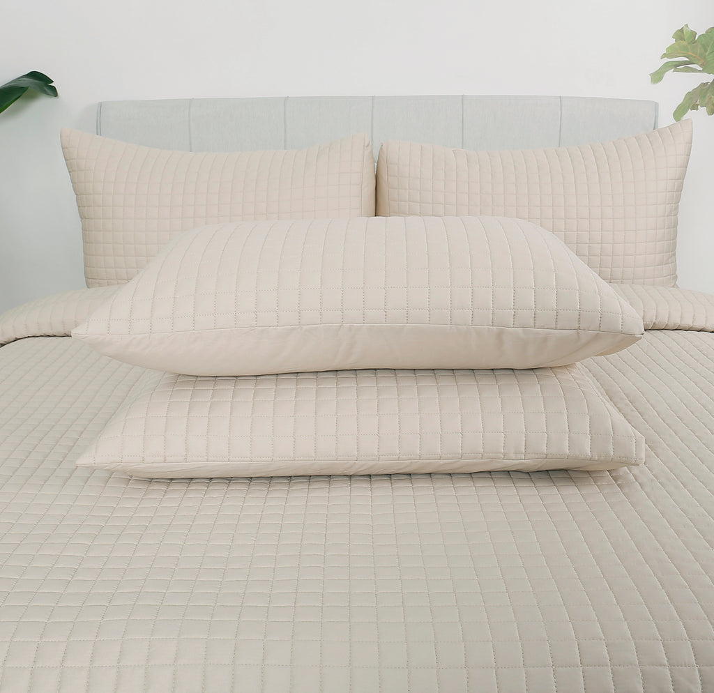 Beige Quilted